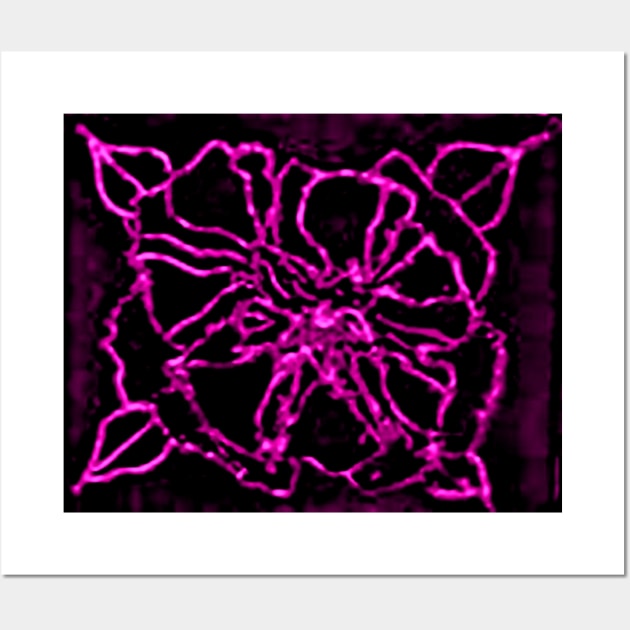 PINK GLASS ROSE Wall Art by neilstuartcoffey